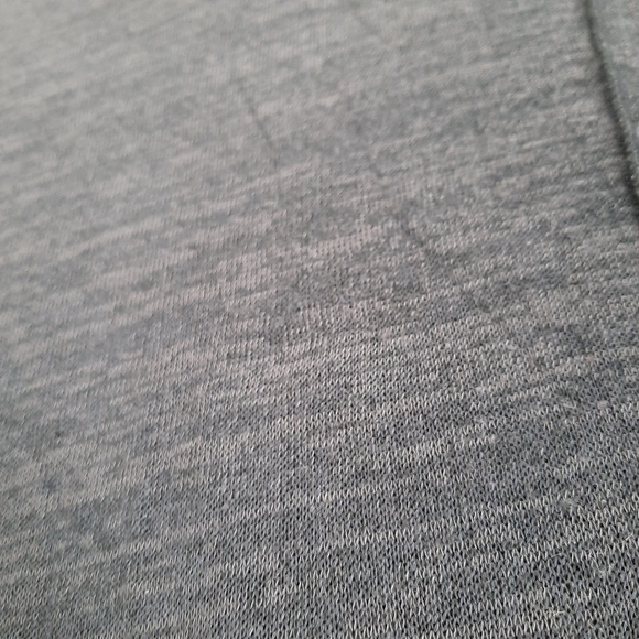 🍒 Open Front w/ Tie Long Fine Knit Cardigan Asymmetric Hem Grey Sz L - Picture 13 of 13